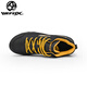 WEFOX Weihuji fishing shoes non-slip breathable lightweight fishing shoes wear-resistant felt-sock sea fishing shoes outdoor reef fishing shoes WDX1050/black gold one size 42
