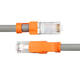 Baoerxingke, over 7 categories, seven gigabit network cable, pure copper computer broadband cable network cable, finished double shielded fiber optic network jumper, engineering grade, light gray, 10 meters
