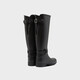 Botas de lluvia British British Botas Rain Bots Women's Women Imploud Rain Rain Boots Rain Rain Boots Women's Outer Knight Boots Botas Botas largas para mujeres Negro/Blk 37
