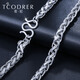 Ruofei pt950 platinum necklace men's platinum 999 necklace plain chain solid keel chain thick chain men's custom pt950 48-52cm 106-108 grams