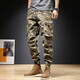 XCFEHT AMERICAN Retro Salopets pour hommes Pantalon de camouflage droit desserres pour hommes Pantalon décontracté pour l'automne et l'hiver Petits pieds pantalons harem 679 Gray 28