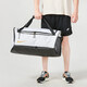 Nike (Nike) Fitnessbeutel Männer und Frauen Sportbeutel große Kapazität Basketball-Tasche Crossbody-Umhängetasche Sport Fitness Ausrüstung Tasche Weiß DX9789-100 Einzelgröße