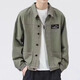 Vancl (Vancl) [Empfohlen von Lei Jun] Jacke für Herren Frühling und Herbst 2024 Neues Hemd Revers Herbst Herren Work Jacket Frühherbst-Kleid Top [Aktualisierte Version] K12806 Black 3xl [vorgeschlagen 155-168jin [Jin Equals Equals]]