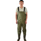 Hongshiyu waterproof and electricity-proof thickened wear-resistant acid and alkali resistant waders waterproof clothing fishing fishing waders blue half body 44