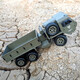 Igiftfire Vollwertiges RC-Fernbedienungsfahrzeug mit sechsrades Sechsrad-Sechsrad-LKW-Modell mit Schwerladungspickup mit Sechsrad-Lkw-Lkw-Sechsrad-Fahrzeug mit differenziert verbesserten Metallwellen zweiteiligen Lithium-Batterie-Spiels für 2 Stunden