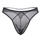 Confidential delivery transparent sexy men's thong mesh low-waist temptation fashion sexy underwear T-pants red