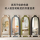 House mit vier Schlafzimmern Ganzkörper Spiegel bodenhaftes Spiegel Haushalt Schlafzimmer Spiegel Internet Promi Einfacher Stil Schlafzimmeranpassungsspiegel Spezialförmiger Bären-Dressing-Mirror-Milch Tee Farbe Hoch definitions explosionssicheres 60*160 cm+ Klammer