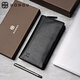 Red Valley Hands Hands Top Layer Cow Hide's Men's Cutch's Men's Long Wallet Men's Clip Box Boad Box d'anniversaire Cadeau