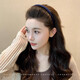 BARY REEF 2024 new style headband for women's face wash, special toothed anti-slip hairpin for hair, traceless broken hair braided headband, black - braided toothed hairband