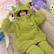 Hong Kong Lian Ya dessin animé mignon pyjama pour femmes trois couches matelassé automne et hiver velours corail flanelle à capuche ensemble de vêtements de maison m matelassé #6624 Kurome plus coton et épaissi 2XL recommandation féminine 140-160Jin Jin est égal à 0,5 kg