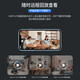 Ultra HD 4K compact wireless camera for home plug-in mobile phone remote monitoring wireless wifi pin camera 4K ultra-clear human body sensing video WiFi version + white 64G memory (cycle storage and recording for about 15 days)