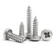 Jinggong 304 stainless steel pan head self-tapping screws, round head self-tapping screws, semi-round head wood screws, 30% off, 100 pieces, M2.9 x22mm