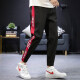 Fan Pure Foot Anti-Falten-Casual Hosen Herren-Tarnarbeitshose Klassische Straße Hosen koreanische Stil plus Vliece-verdickte Männer Mode Slim Hosen Jugendhosen Lose Hosen Herrenkleidung Hosen Herrenkleidung XH983A 9207 Rot-Dicke xxl