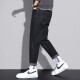 
Xiao Xueling jeans men's summer 2025 new thin pants men's trendy brand straight loose cropped pants versatile men's clothing 6621 black 33