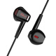 Edifier (EDIFIER) HECATE GM180 flat-top semi-in-ear stereo mobile music game headphones with wheat ribbon wire control 3.5mm wired semi-in-ear black