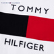 Tommy Hilfiger Summer Children's's's's Coton's Pure Cotton Fashion Casual Splicing Color Block LETTERE LETTRE DE COUPE ROND COUP SHERF