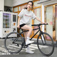 
FOREVER Road bicycle men and women simple road bicycle 700C single speed city commuting leisure adult student bicycle single speed 700C black