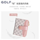 Golf (GOLF) short wallet for women fashion printed women's coin wallet multi-function card bag coin clip ticket bag portable handbag cherry pink apricot color