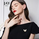 Jay butterfly brooch, high-end female corsage pin accessories, birthday gift for mother, mother-in-law and elders
