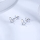 ZLF (ZLF) PT950 platinum earrings for women, simple and versatile Mandie earrings 1.87g