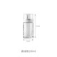 FaSoLa glass oil pot home kitchen gravity pour cooking oil tank does not drip oil soy sauce vinegar seasoning bottle container oil bottle (gray white) 100ml