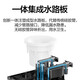 美的（Midea）饮水机家用上置式桶装水立式办公室双门防尘大储物柜饮水器银色 YR1518S-X 温热型