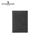Sac de carte en cuir authentique de Sharkborough Sac en cuir multiples à cartes à cartes Anti-démagnétisation de grande capacité Carte de permis de conduire du conducteur mince portefeuille noir