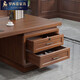 Luo Ximu New Chinese style boss desk office desk solid wood atmosphere luxury president desk executive desk office desk and chair furniture combination 2.4 meters boss table