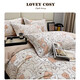 LOVEY COSY light luxury autumn and winter style cotton fur coated cartoon cartoon print children's comfortable and fresh bed four-piece set of daily necessities Xiaomeihao-pink 2-meter bed sheet four-piece-suitable for 220x240 quilt