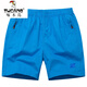 Woodpecker Men's Cotton Shorts Summer Casual Three Quarter Pantalon Sports Men Running Home Pocket Pocket Plans Pantal 831 Black and Blue Zipper Pocket 2xl Recommandé 100-120 Jin [Jin est égal à 0,5 kg]