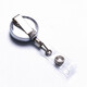 Kafus Outdoor Caravan Schnalle lächelndes Gesicht Voller Eisen Metall Teleskop Schnalle Arbeitszertifikat Kartenhalter Arzt Krankenschwester Taillenkarte Zugangshalter Halter Abzeichen Zinklegierung Easy-Pull-Schnalle Lanyard Custom Tropf Gummi tropftropfen Plastik