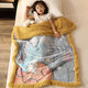Children's blanket thickened winter lamb velvet small quilt student kindergarten nap baby baby coral velvet blanket small dinosaur/2Jin Jin is equal to 0.5 kg or so 100x150cm children's blanket/quilt dual-purpose