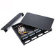 HAIAINE FCSCST12-PORT 24 Port Fiber Board Frame de distribution monocype 1U Type de rack 1U Type de rack 12-core 24 Corde optique Boîte de câblage de fusion Boîte de jonction épaissie de la bride de fibre de fibre de queue Fust