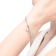 Yuan Shengfu's new PT950 fashionable, simple and versatile star platinum bracelet, elastic platinum bracelet, 7.65g, ring 58mm