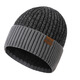 Yufan Winter Wollhut Herren Doppelschicht verdickte Wolle Hut vielseitig gestrickter Hut Männer und Frauen Universal Trendy Winter Hut Erwachsener plus Samt verdickte Warmohrschutz Hut Winterhut Hui724 Kaffee L (58-60 cm)