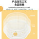 United Berui Children's Tableware Set New Year Metamine Children's Eating Supplementary Food Bowl Anti-fall Imitation Porcelain Partition Plate Fork Spoon Cute Card [Wanshi Da Orange 4-piece Set + Gift Box] / Supermarket Edition The same model online and offline/