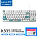 罗技（Logitech）K835机械键盘 有线键盘 游戏办公键盘 84键 白色 TTC轴 青轴-吾皇万睡国风系列