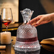MARTIGUES crystal glass red wine decanter, high-end light luxury rotating wine dispenser, European household vortex decanter, wine dispenser, crystal vortex rotating decanter 1.1L