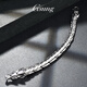 GsunG platinum bracelet men's new PT950 faucet bracelet is grand and wide. Platinum men's bracelet keel chain. Priced by gram. Contact customer service before bidding for gold price.