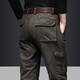 
JP Men's work pants multi-pocket loose straight outdoor water washing casual pants 9922 Military green 32-waist circumference 2 feet 5-(suitable for 130-140Jin [Jin equals 0.5 kg])