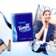 TEMPO handkerchief paper is naturally fragrance-free, not easily broken when wet, mini facial tissue small pack, paper towel napkin, thickened, 4 layers, 7 sheets*12 pack