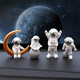 Cassegrain creative astronaut small ornaments desktop astronaut living room TV cabinet children's room layout home decoration furnishings bedside decompression decoration housewarming gift birthday gift gold 4-piece set