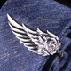 Lie Shang Einfacher Engel Golden Wings Herren Business Krawatte Clip Clip Hochzeitsgeschäft Biege Geschenkbox Golden Wings Krawatte Clip