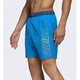 阿迪达斯 （adidas）男士泳裤带logo防水舒适透气FJ3881 Shock Cyan 2X n 2XL