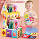 Kamilong Children's Paper Drawing Toys 0-1 Year Petite enfance éducation bébé ne peut pas déchirer la boîte de tissu exercice de doigt Cross-Border Toys [Opp Bag] style animal - Modèle haut de gamme (3 papiers bruyants