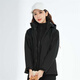 Simboo three-in-one jacket for men and women's outdoor new cold-proof wind-proof mountaineering suit autumn and winter plus velvet thickened jacket jacket 12805 black-women XL