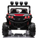 Micai Baby Electric Car Vierräder Doppelauto, Fernbedienung Auto Baby Spielzeugauto können für Männer und Frauen Kinderwagen sitzen, Top Rot: Doppelsitz + großer Batterie + Ledersitz