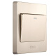 BULL wall switch G07 series one-open double control switch 86 type panel G07K112C (U6) champagne gold