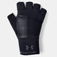 Under Armor men's and women's gloves 2025 autumn new wear-resistant breathable fitness equipment training casual half-finger sports gloves 1328621-001/dry and comfortable/men's style M