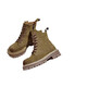 
Nine-inch sunny Martin boots for women 2025 spring and autumn new retro work suit western denim boots thick sole high-rise boots brown outdoor size 36 size Martin boots for women 7 hole brown